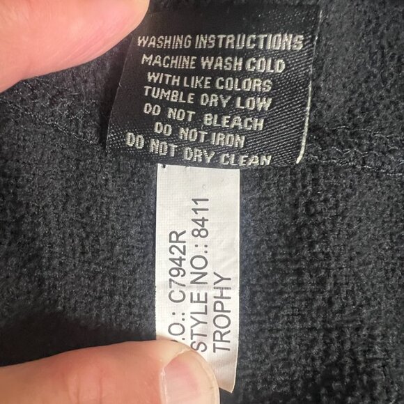 Men's Pittsburgh Steelers Zip up Hoodie.  100% Polyester.  XL - Picture 9 of 10